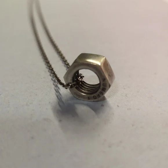 KrisVanAssche Bolt Sterling Silver Pendant and Necklace - Picture 1 of 7